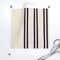 Aegean Stripe Navy Linen French Cream Holli Zollinger Custom Pre-pasted Wallpaper by Spoonflower Pre-Pasted Wallpaper 2FT Wide